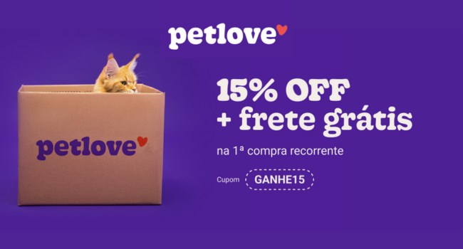 15% OFF na 1ª compra recorrente
