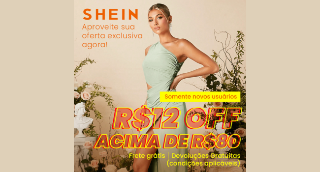 Shein - Novos Usuários