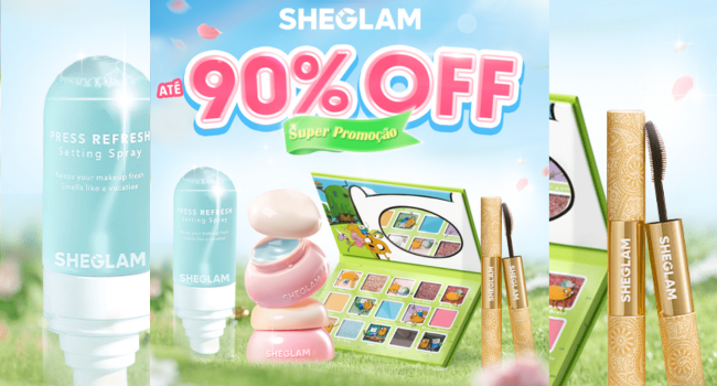 SHEGLAM | SUPER PROMOÇÃO ATÉ 90% DE DESCONTO