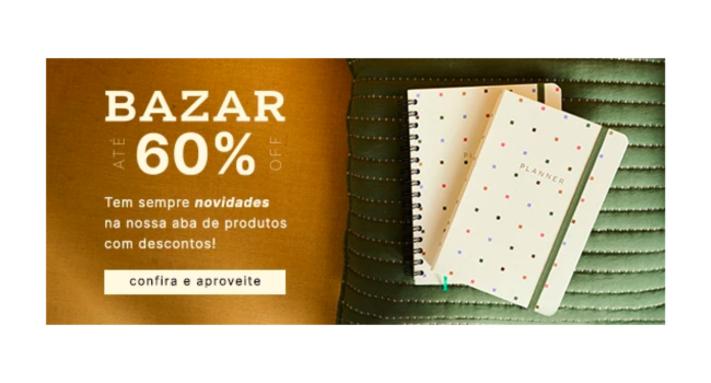 Bazar até 60% OFF