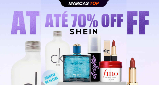 Até 70% OFF nas Melhores Marcas de Beleza
